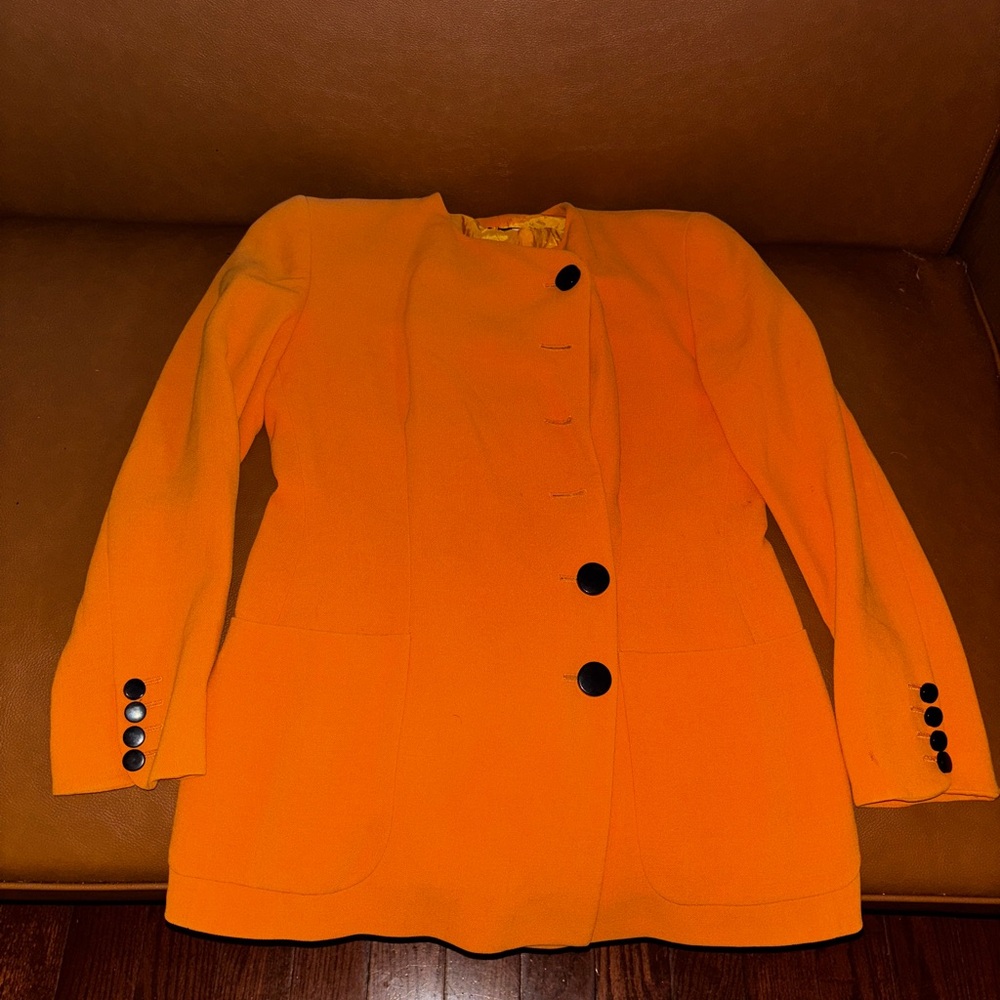 Giorgio Armani Vibrant Orange Blazer